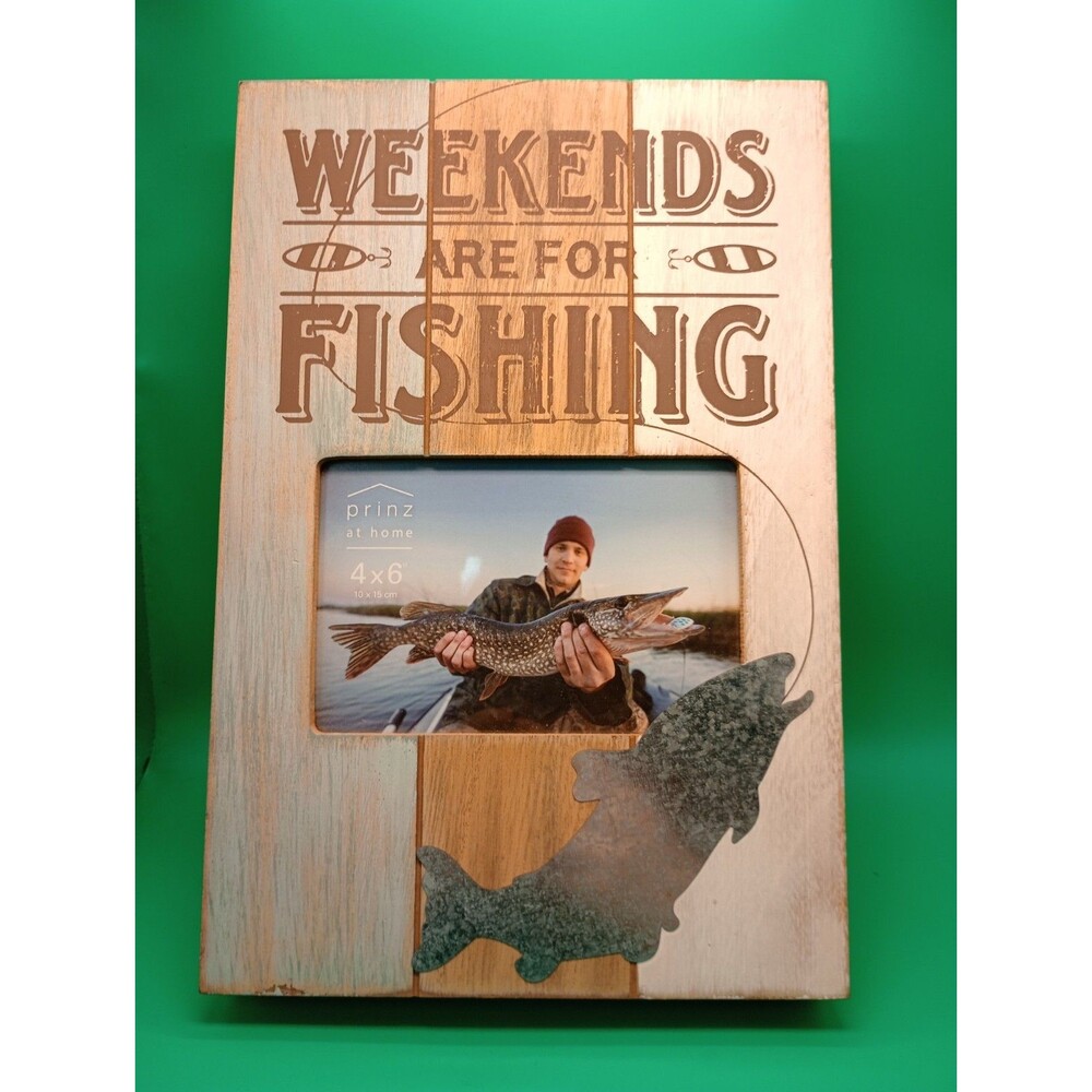 Weekends Are For Fishing Prinz At Home Picture Frame 4x6in